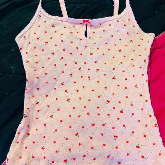 VS Pink Cherry/Heart Cami Top - Picture 2 of 2